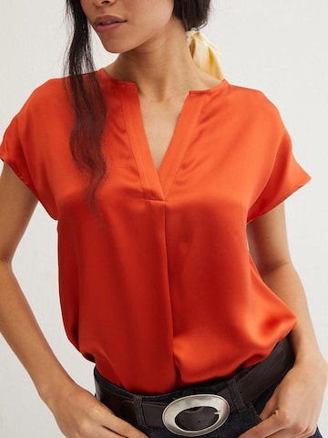 Chemisier SILK & CASHMERE en orange