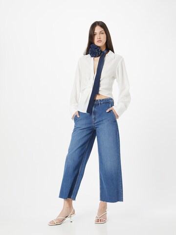 ESPRIT Wide leg Jeans in Blauw