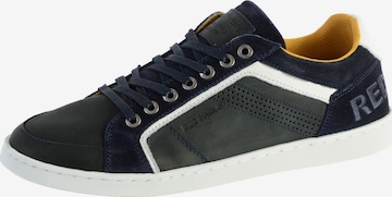 Scarpa stringata sportiva di REDSKINS in blu: frontale