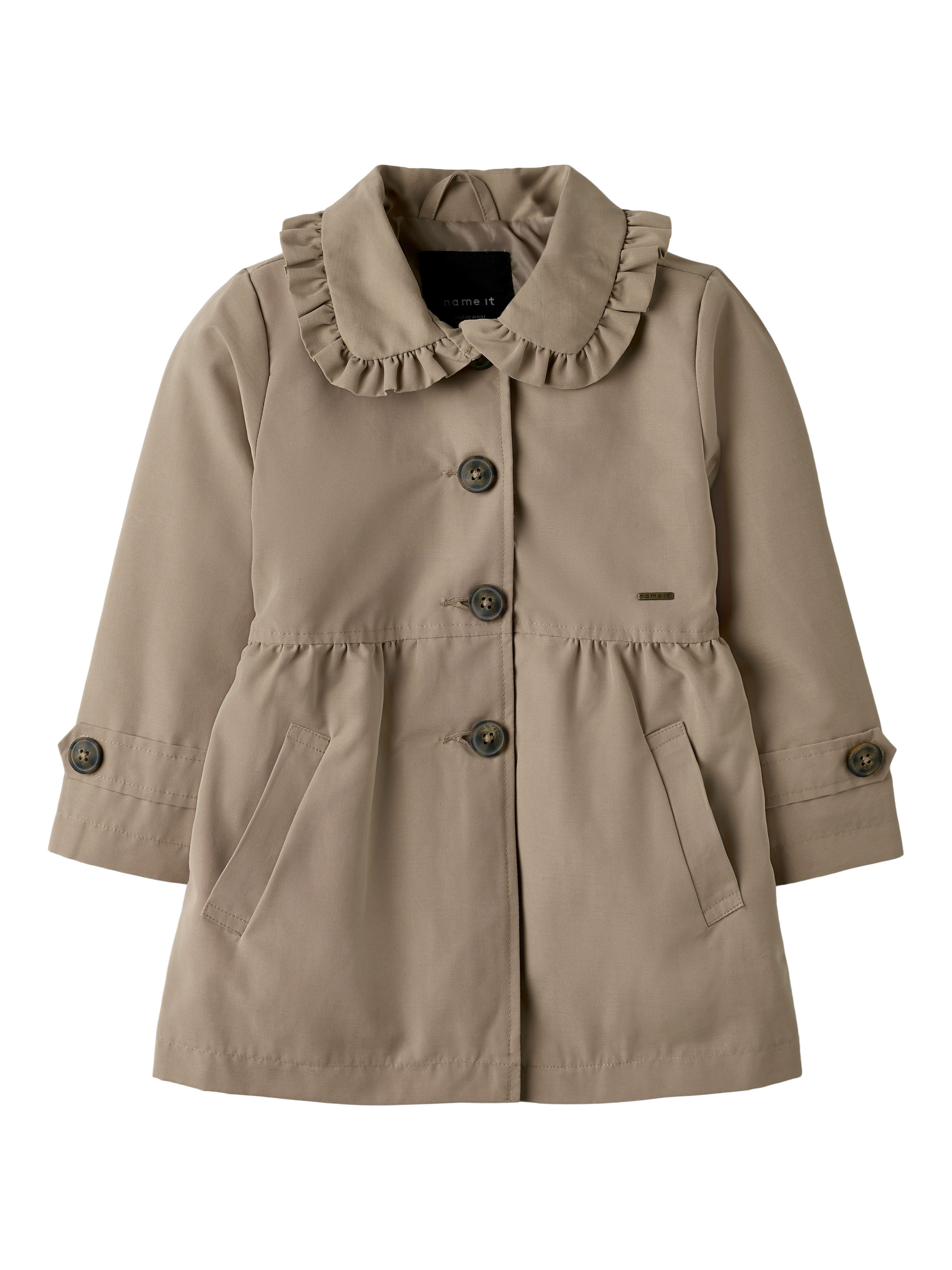 NAME IT Coat 'NMFMadelin' in Brown: front