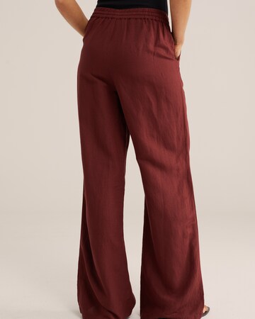 WE Fashion Широкий Штаны в Красный