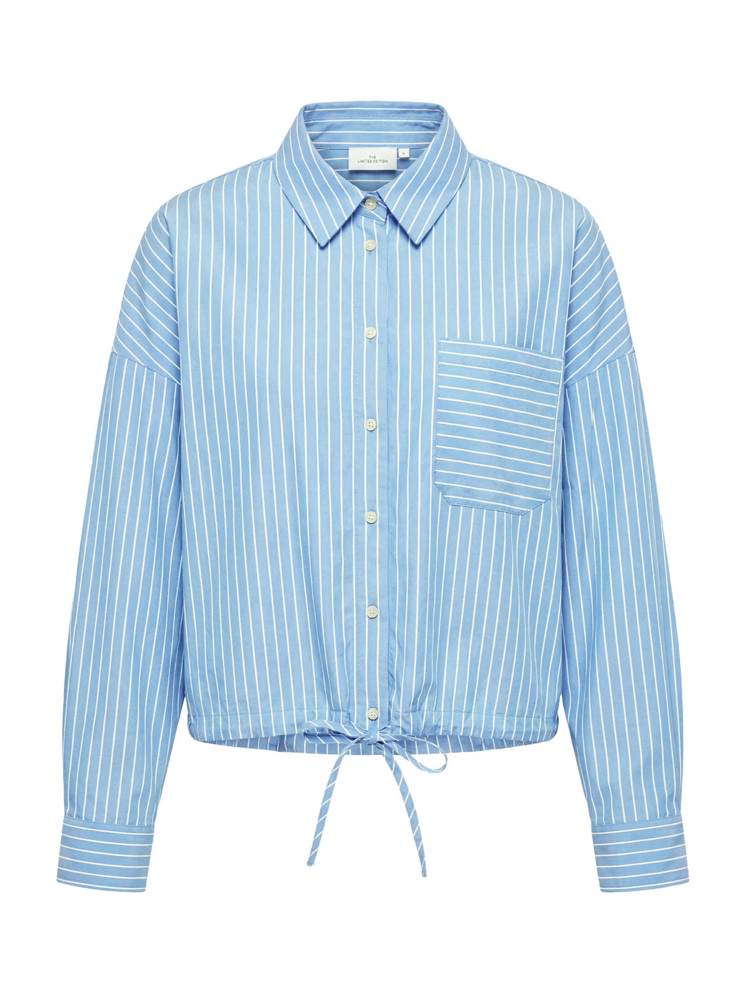 ONLY Carmakoma Blusa 'CARDEA' en azul cielo / blanco, Vista del producto