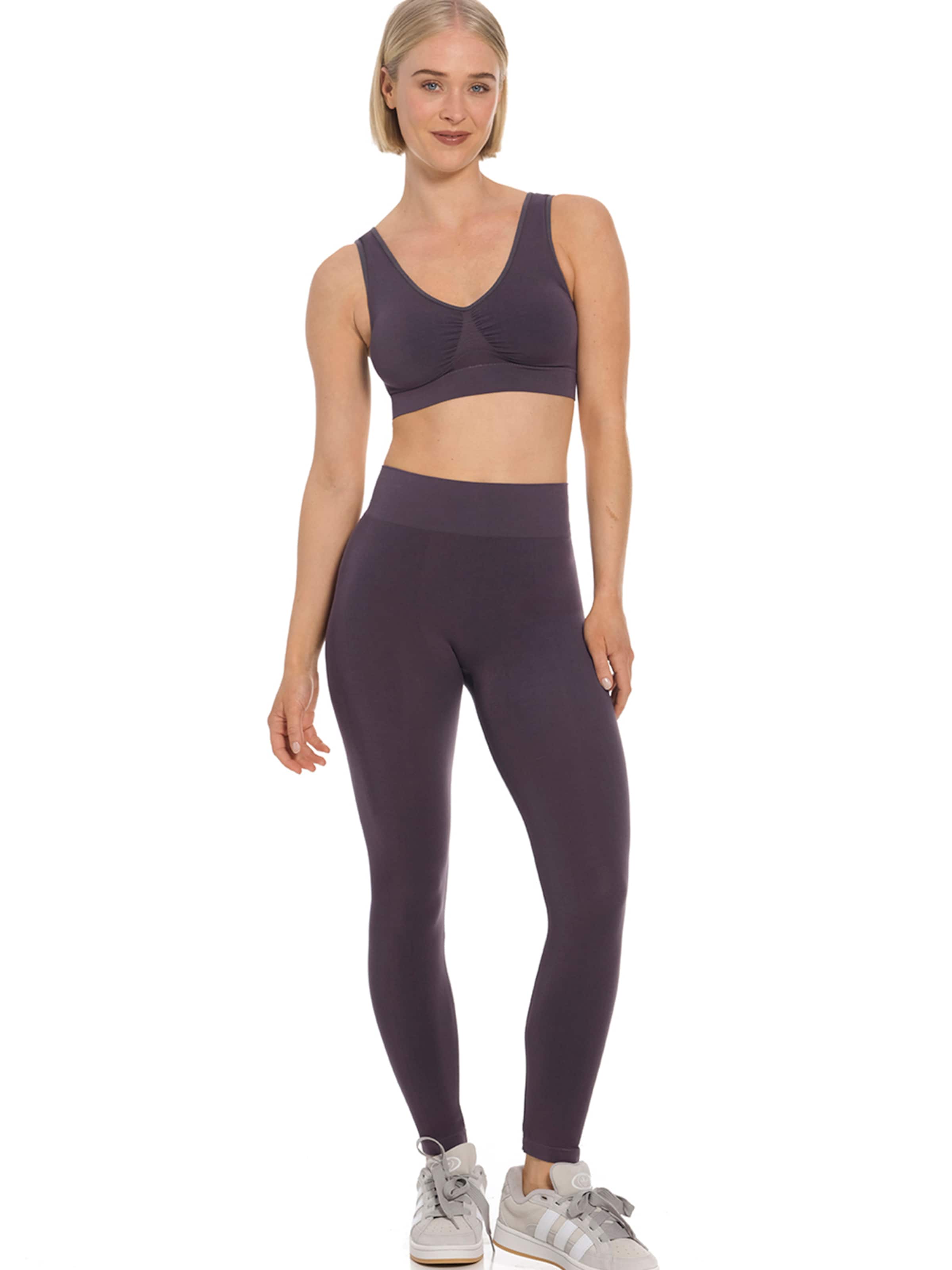 MAGIC Bodyfashion Skinny Legíny - Sivá