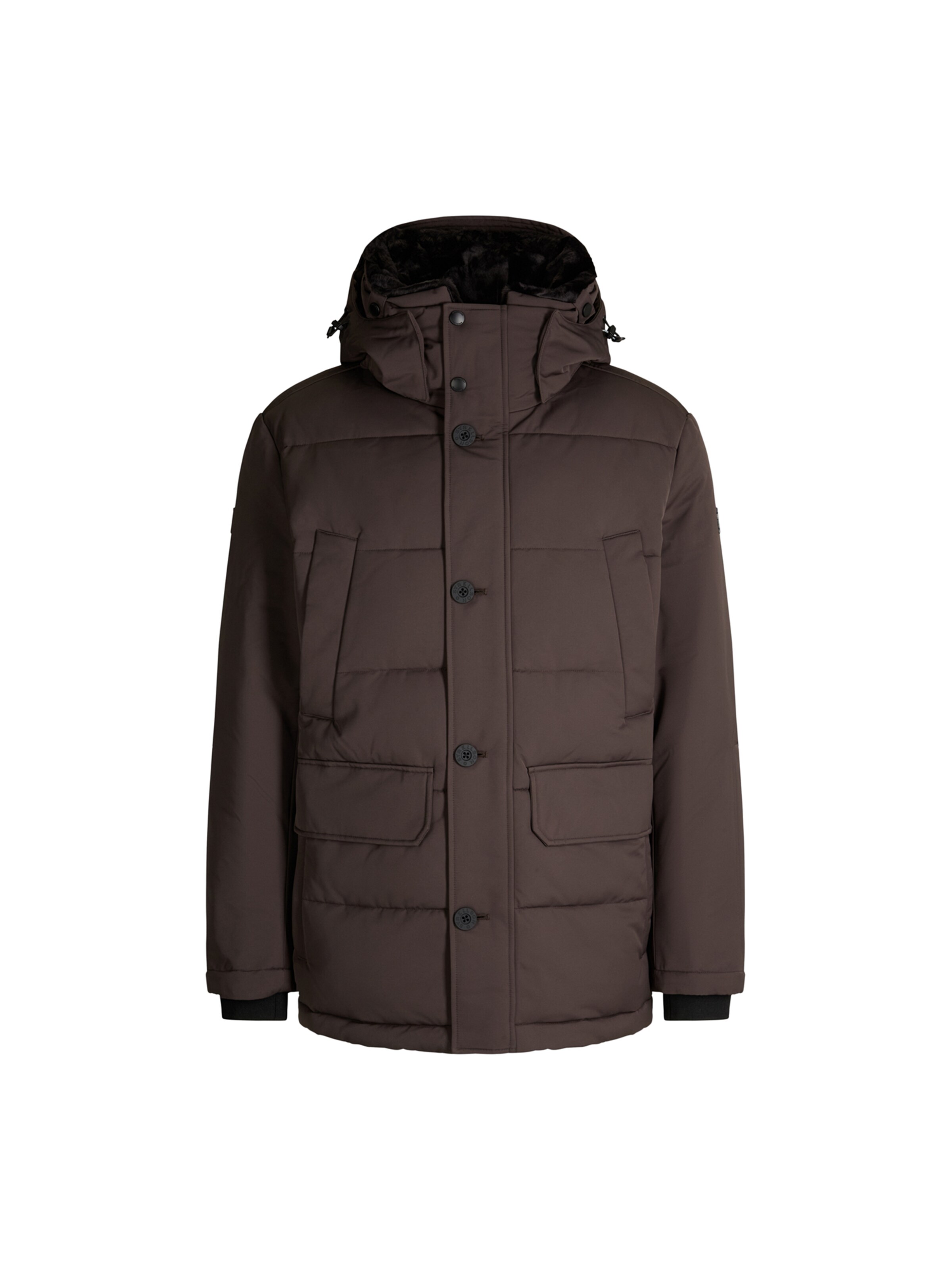STRELLSON Winterjacke 'Plaza 2.0' in Braun: Vorderseite