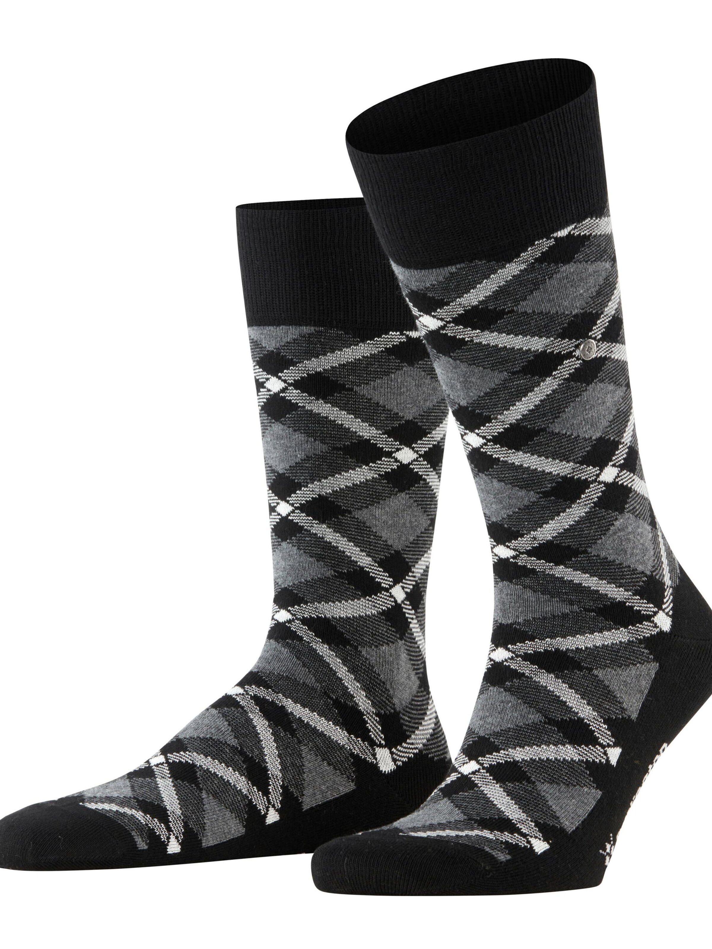 BURLINGTON Socks 'Tartan' in Black: front