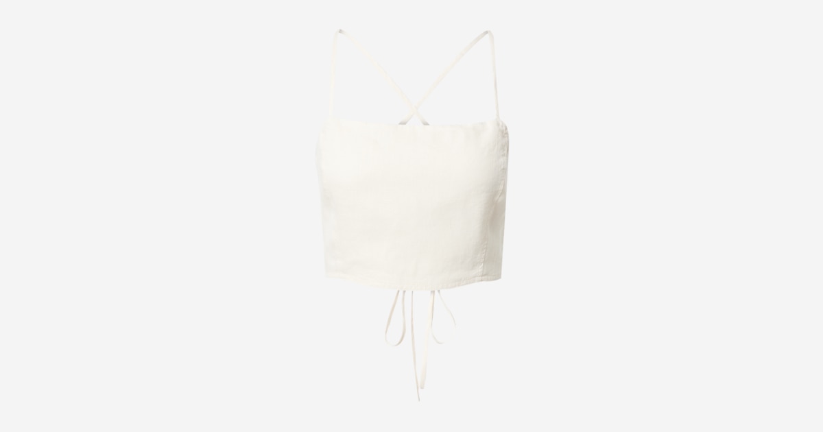 A LOT LESS Top 'Lucia' in Lichtbeige | ABOUT YOU
