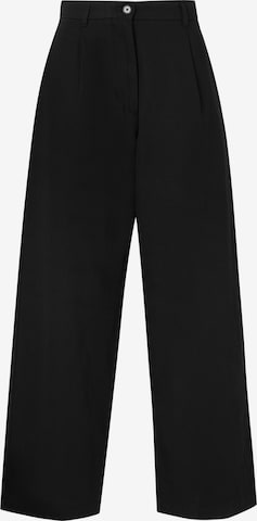 TOMMY HILFIGER Regular Bandplooibroek in Zwart: voorkant