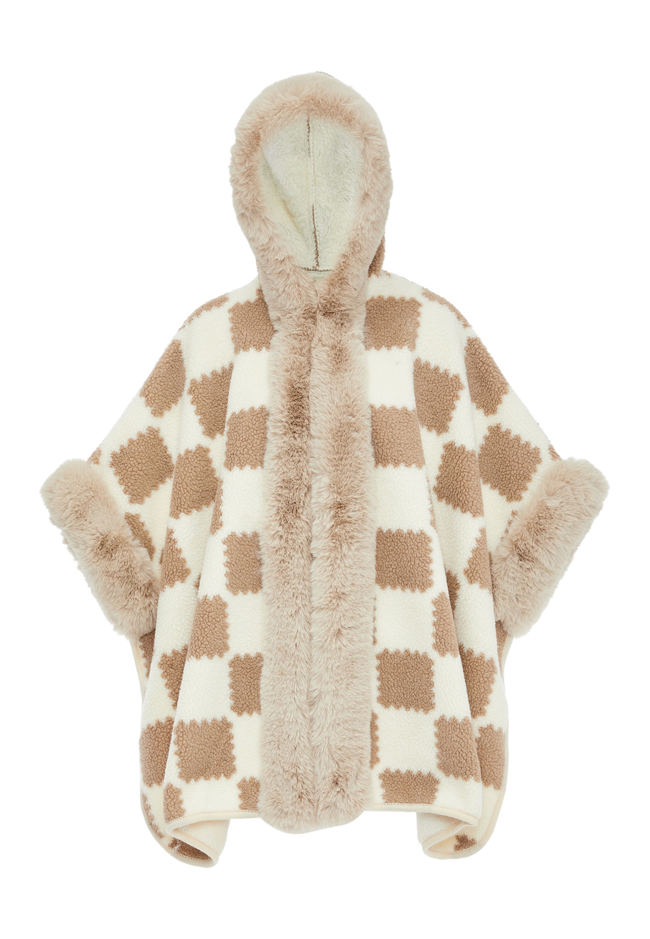 FRAULLY Cape in Beige: front