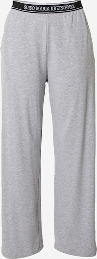 Guido Maria Kretschmer Women Pantalon de pyjama en gris chiné / noir / blanc, Vue avec produit