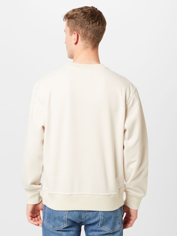 Calvin Klein Jeans Sweatshirt 'Chenille' in Beige