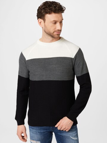 BURTON MENSWEAR LONDON Pullover in Schwarz: predná strana