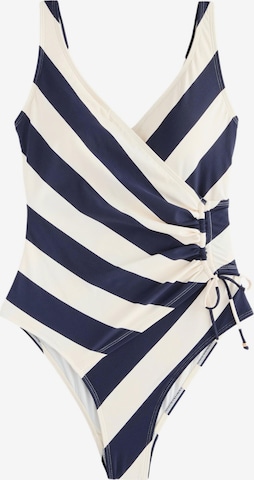 NextTrokutasti Jednodijelni kupaći kostim - plava boja: prednji dio