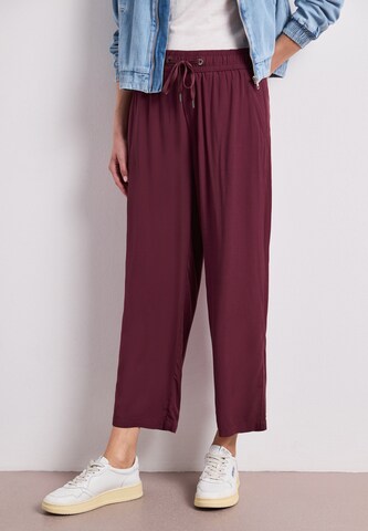 STREET ONE Wide Leg Hose in Rot