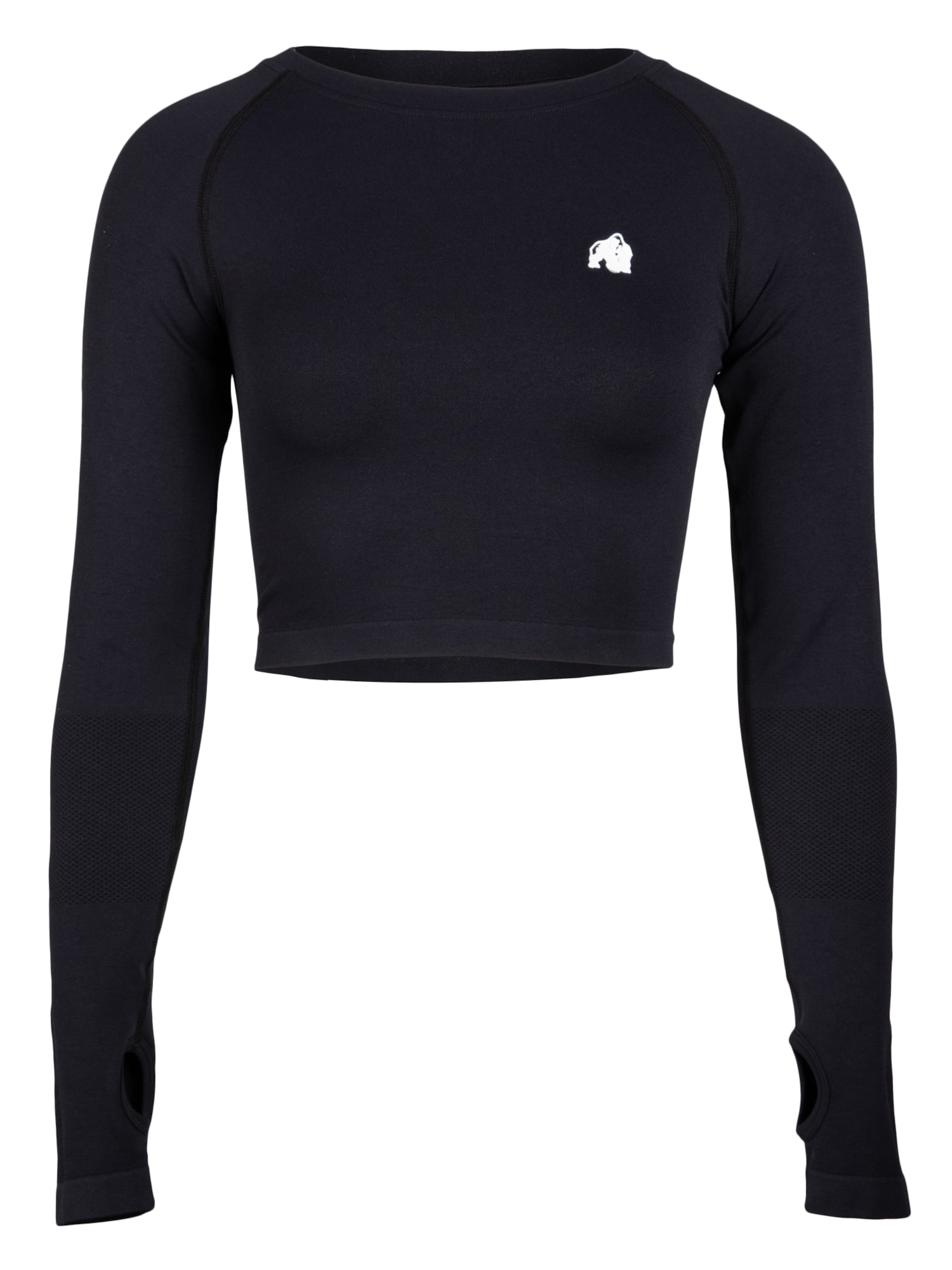 T-shirt fonctionnel 'Hilton Seamless' Gorilla Wear en noir : devant