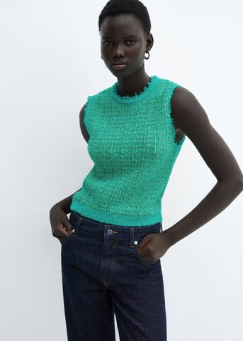 MANGO Sweater 'COCODRIL' in Green: front