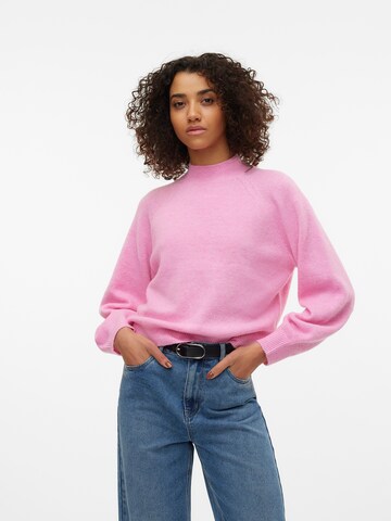 VERO MODA Trui 'VMLEAF' in Roze: voorkant