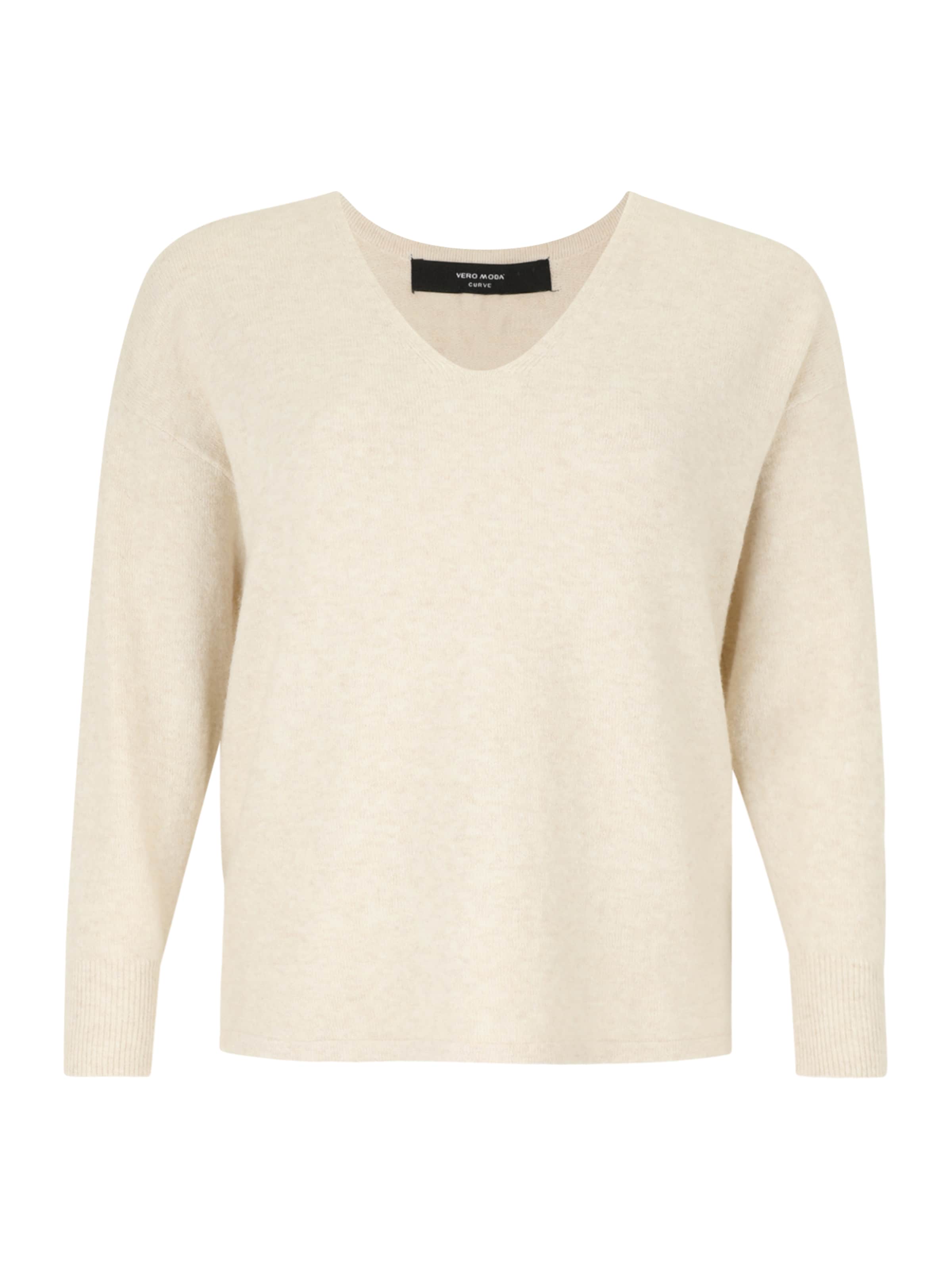 Vero Moda Curve Sweater 'VMCDOFFY' in Beige: front