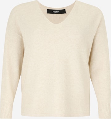 Vero Moda Curve Neulepaita 'VMCDOFFY' värissä beige: etupuoli