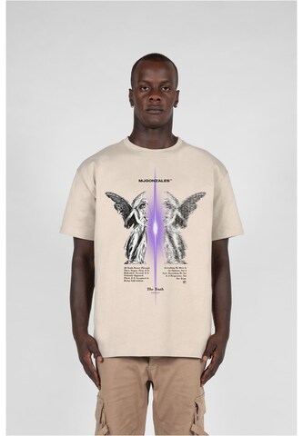 Maglietta 'THE TRUTH V.1' di MJ Gonzales in beige: frontale