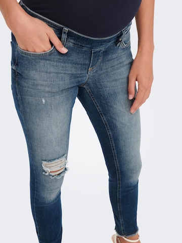 Only Maternity Skinny Jeans 'Blush' in Blue