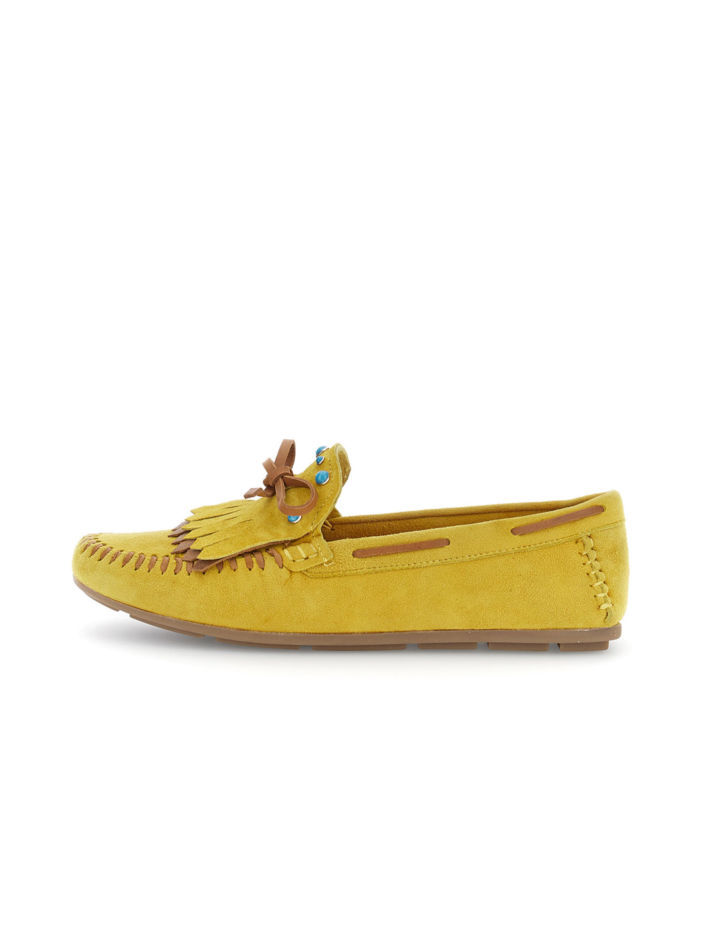 Mocassino di CAFè NOIR in giallo: frontale