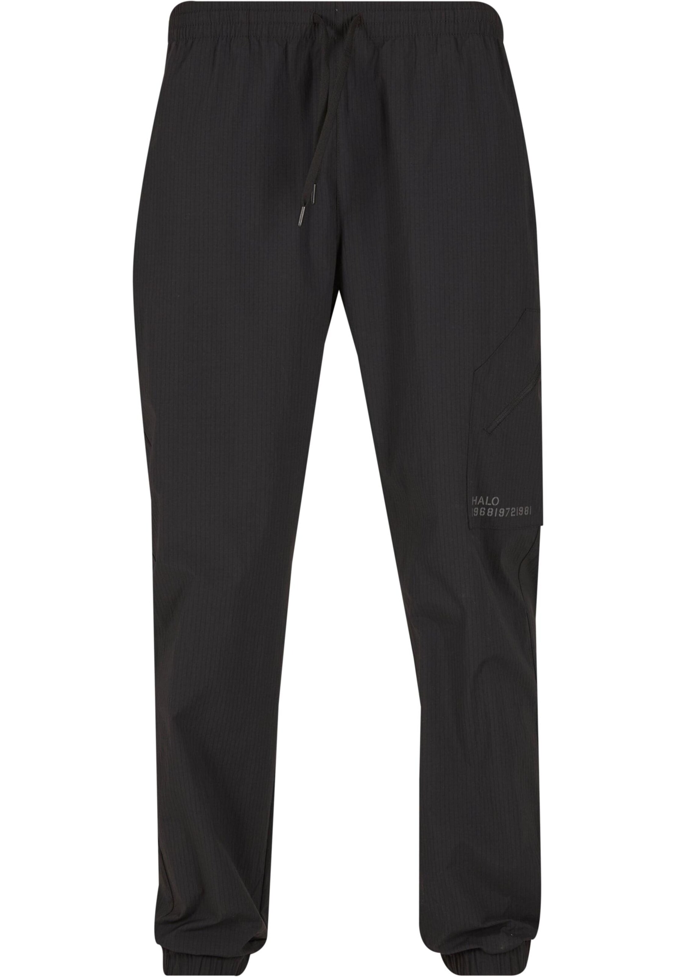 HALO Loosefit Hose in Schwarz: Vorderseite