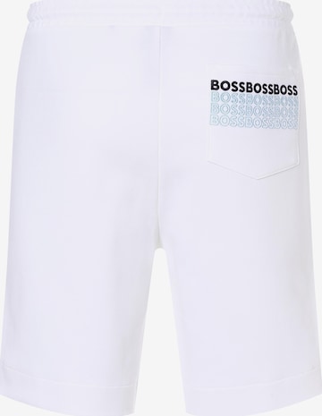 BOSS Green Regular Sweatshorts ' Headlo 1 ' in Weiß