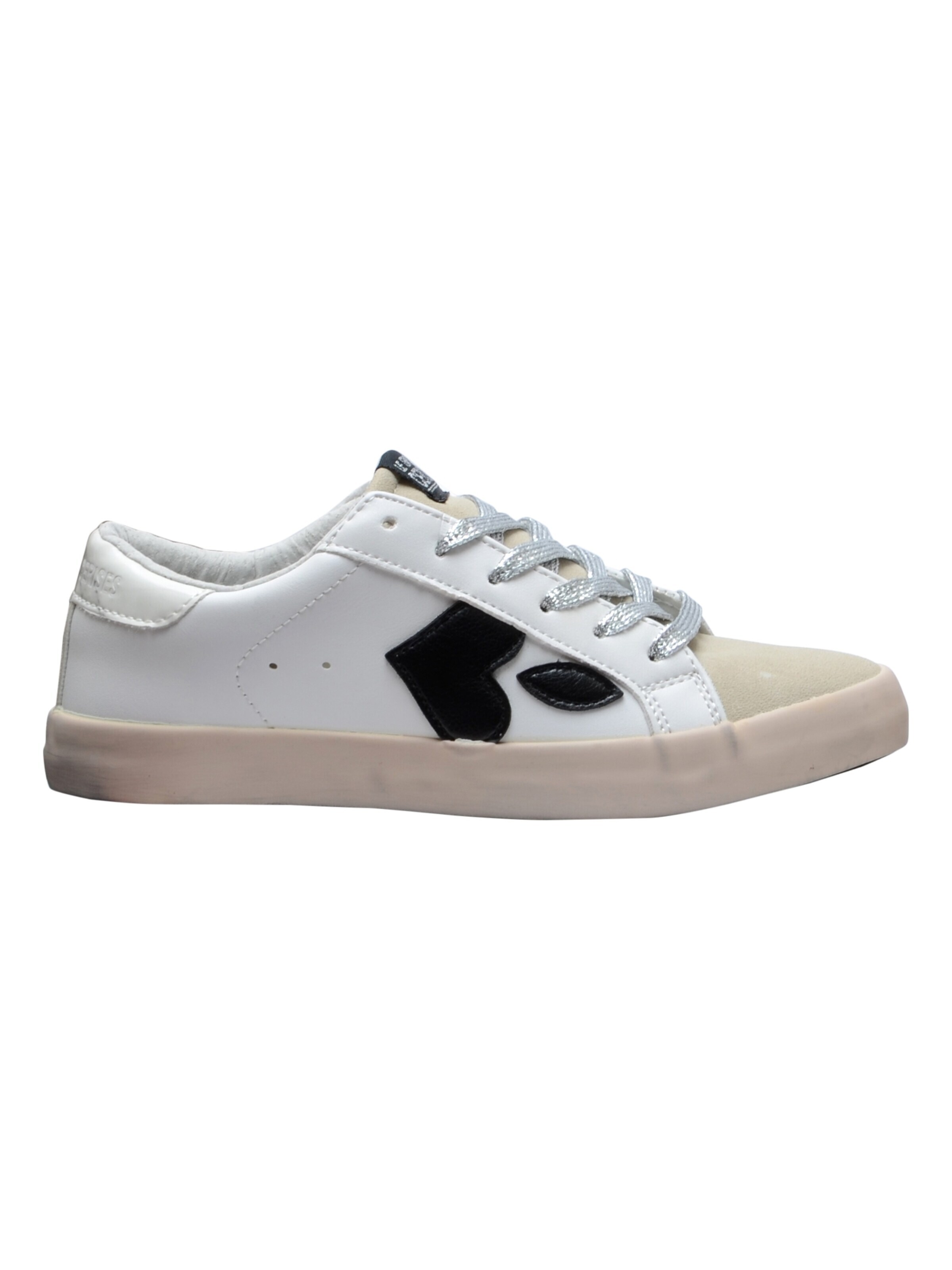 Le Temps Des Cerises Athletic lace-up shoe in White