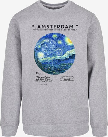 Merchcode Sweatshirt 'Apoh - Van Gogh Amsterdam' in Grau: predná strana