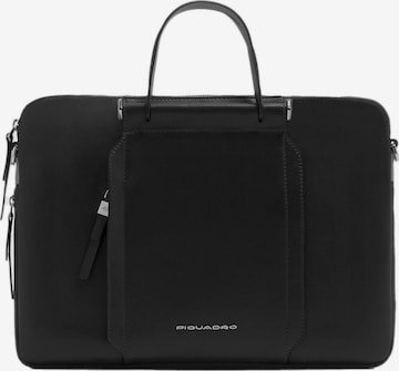 Sac d’ordinateur portable Piquadro en noir : devant