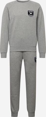 Emporio ArmaniJednodijelna pidžama - siva boja: prednji dio
