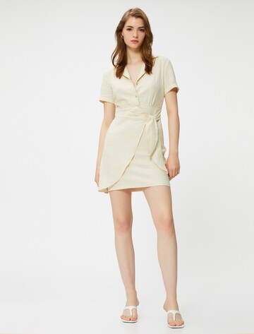 Koton Jurk in Beige: voorkant