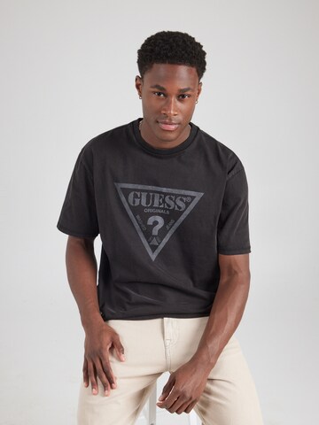 GUESS Originals Футболка в Черный: спереди