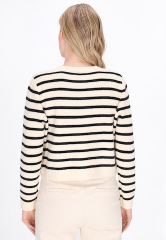 DreiMaster Maritim Strickjacke in Weiß