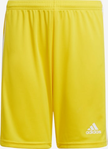 ADIDAS PERFORMANCE Regular Workout Pants 'Squadra 21' in Yellow: front