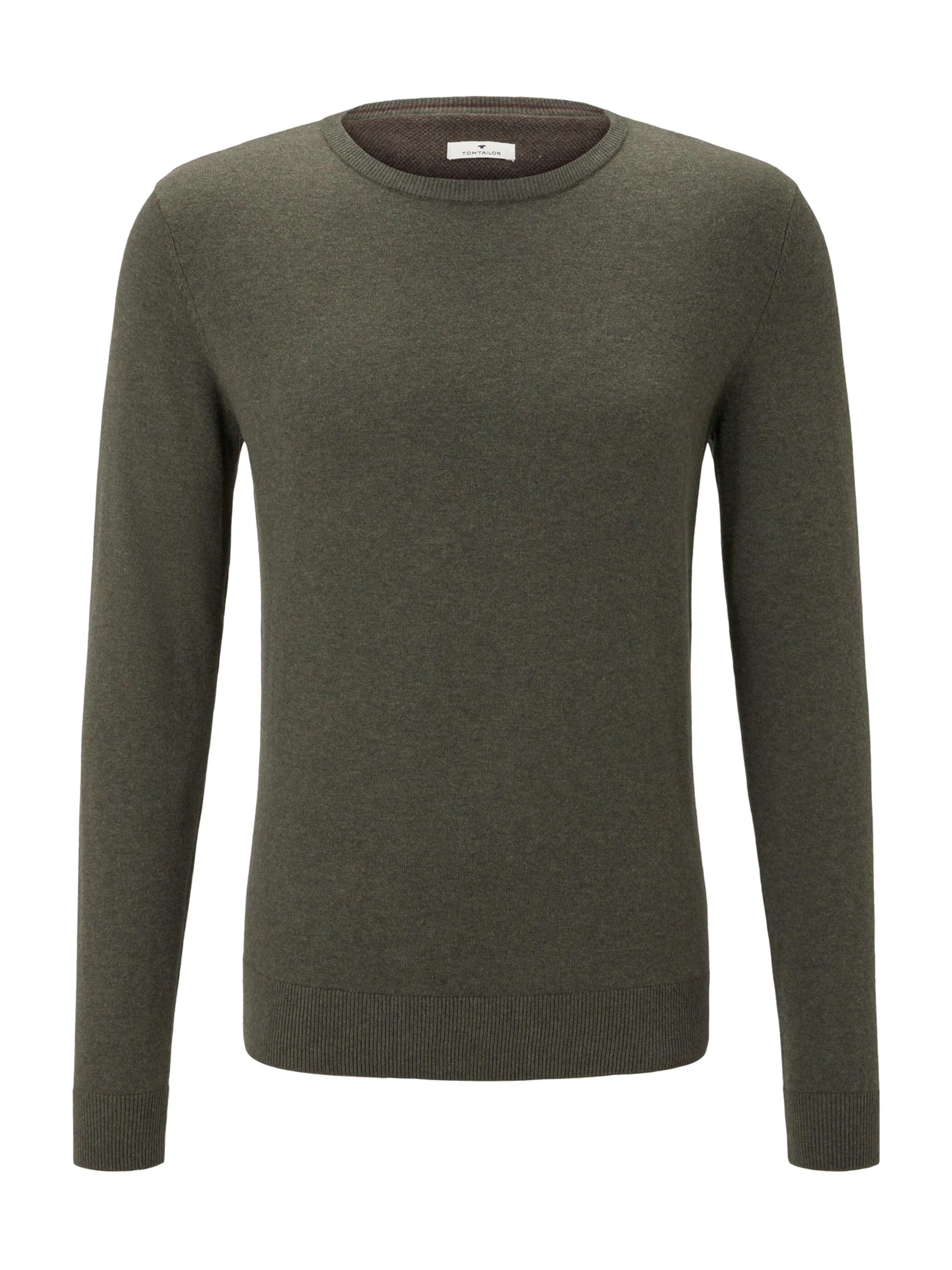 TOM TAILOR Trui in Groen: voorkant