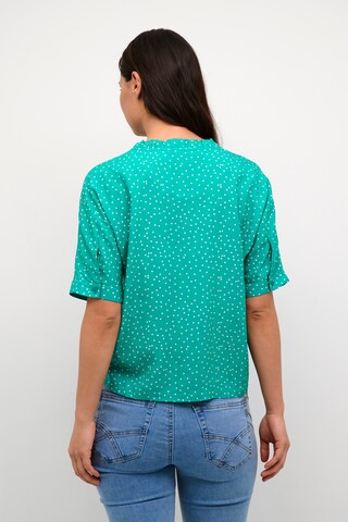 Cream Blouse 'Tiah' in Green