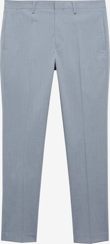 MANGO MAN Regular Suorat housut 'Paris' värissä sininen: etupuoli