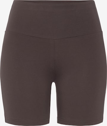 LASCANA Workout Pants in Brown: front