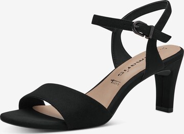 TAMARIS Strap sandal in Black: front