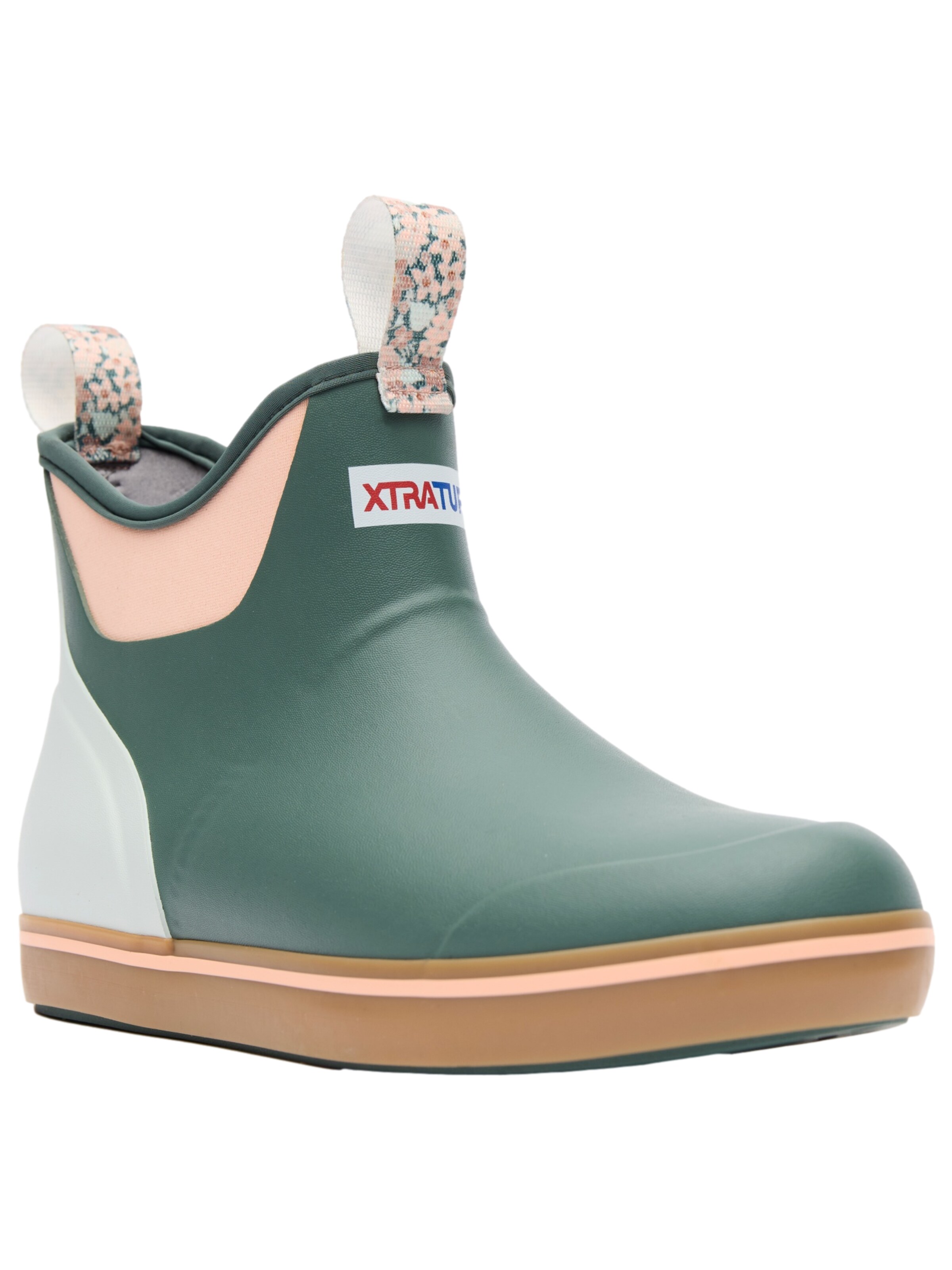 XtraTuf Rubber Boots 'Womens Ankle Deck Boot' in Green