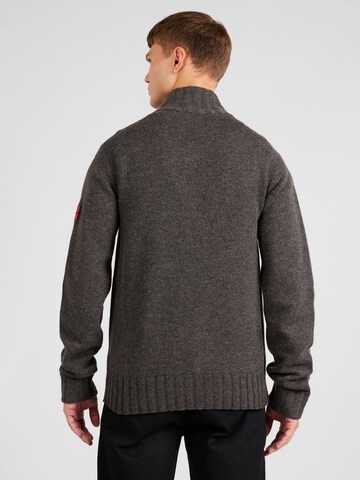 HUGO Knit cardigan 'Suppon' in Grey