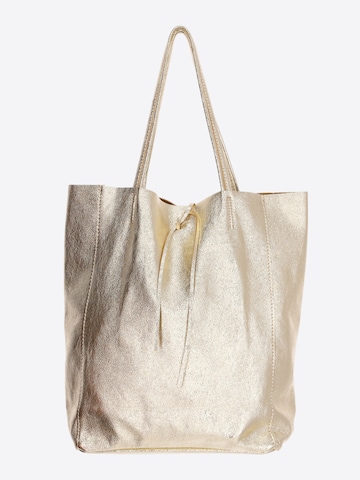SevaBags Shopper 'Shopper Tasche Damen in Metallic Echtleder'‌‌‌‌‌‌‌‌‌‌ in Gold: Vorderseite