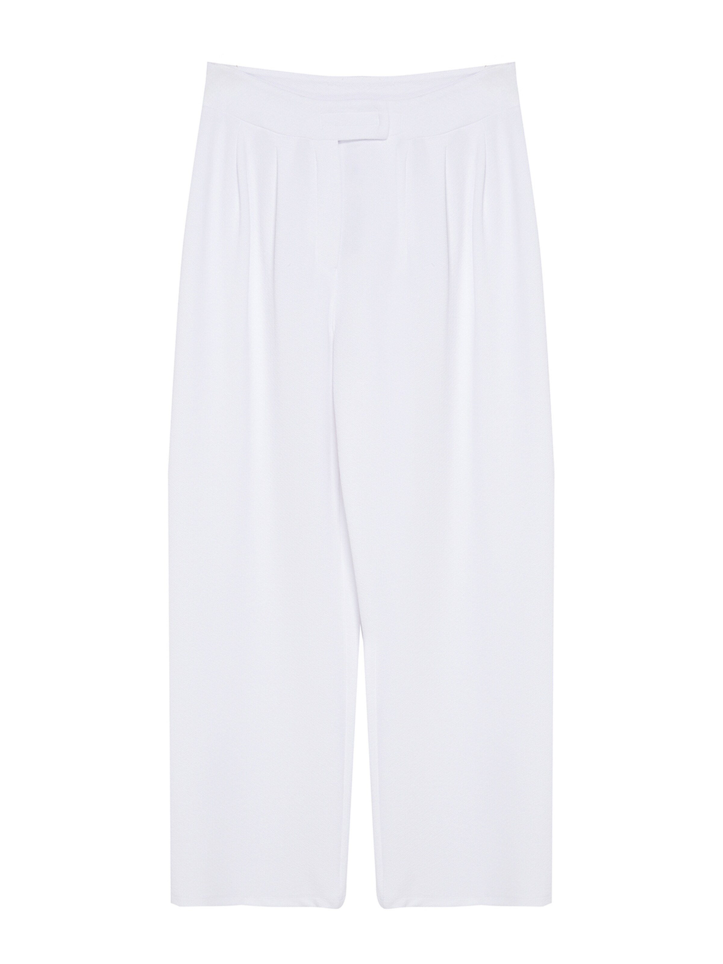 Trendyol Плиссированные брюки в Белый: спереди