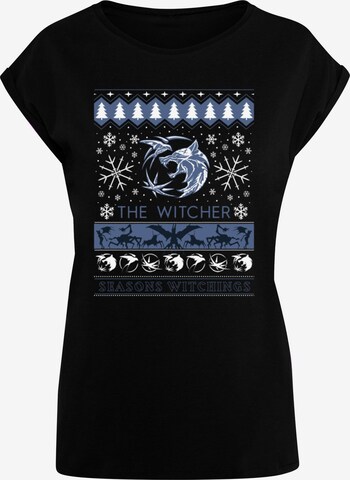 ABSOLUTE CULT Shirt 'Witcher - Seasons Witchings' in Black: front