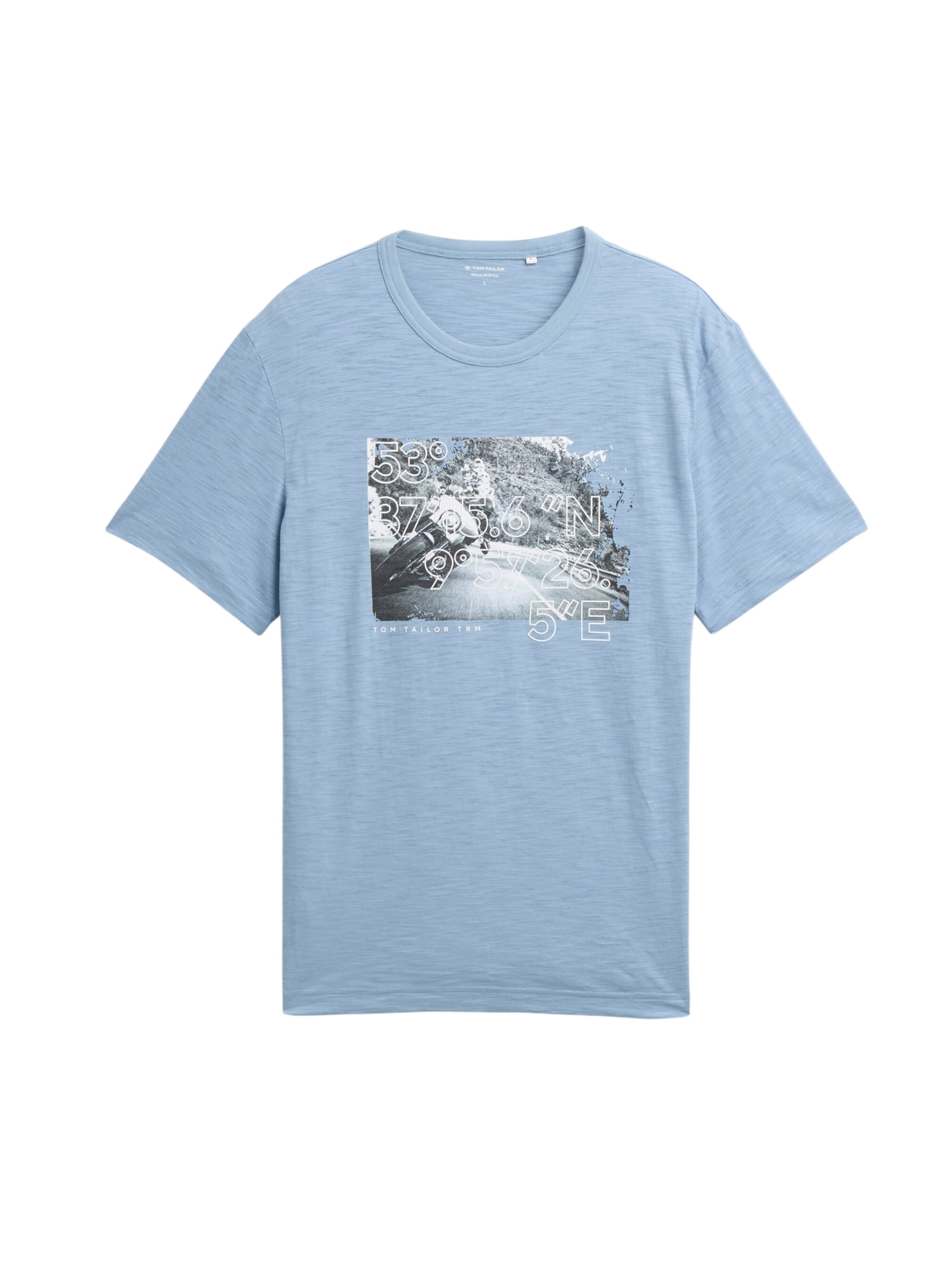 T-Shirt TOM TAILOR en bleu : devant