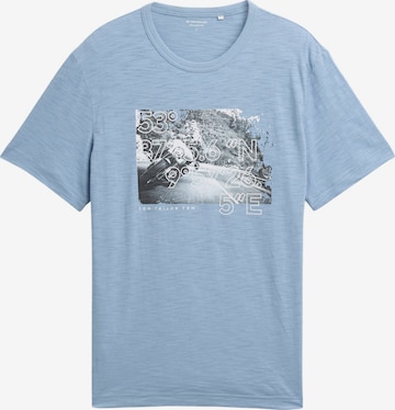 T-Shirt TOM TAILOR en bleu : devant