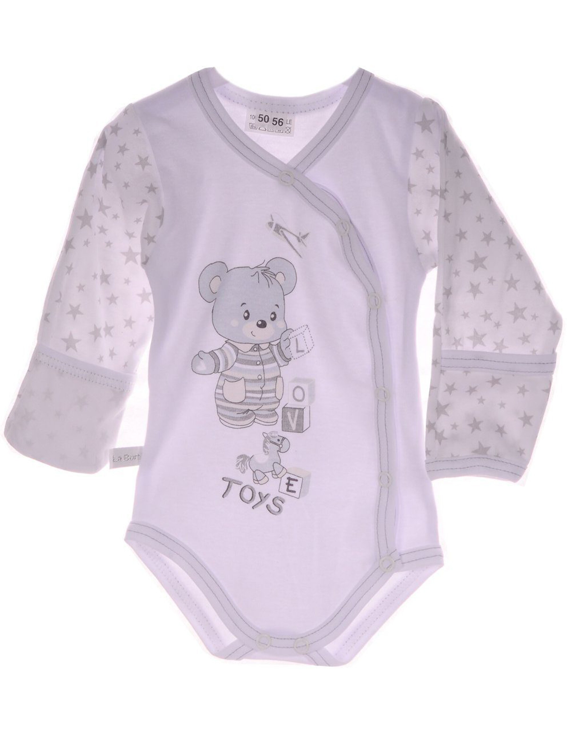 La Bortini Strampler/Body‌‌ in Weiß: Vorderseite