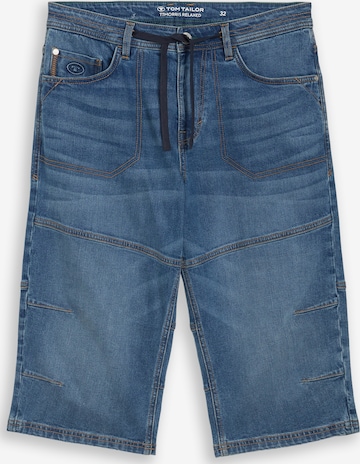 TOM TAILOR Shorts 'MORRIS' in Blau: Vorderseite