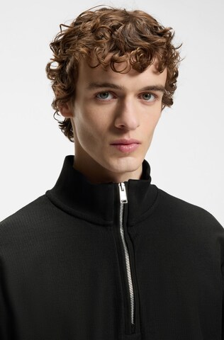 BOSS Sweatshirt 'H-Sidney' in Black